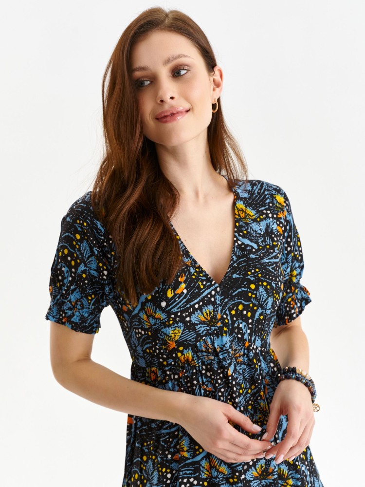 Printowana sukienka midi