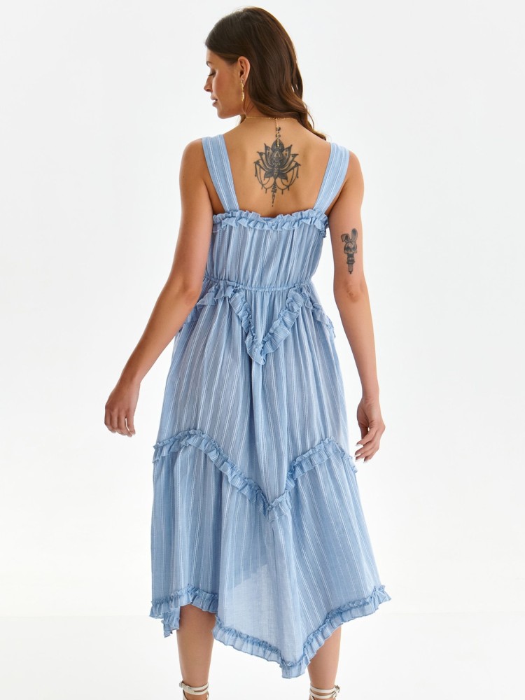 Sukienka w paski z falbanami