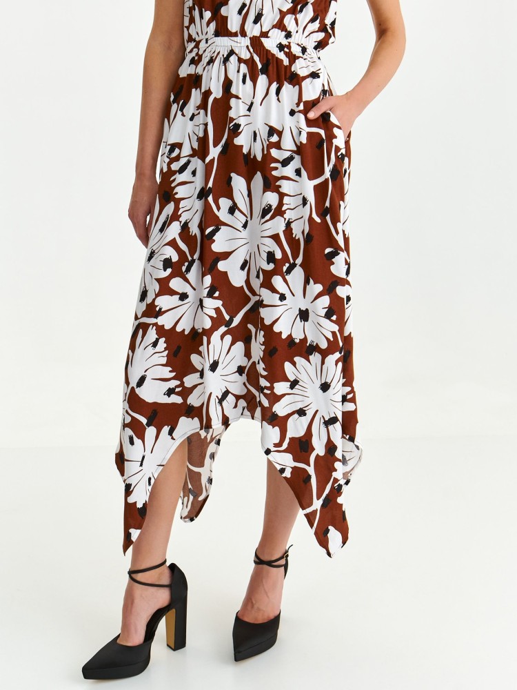 Sukienka w kwiatowy nadruk z dekoltem typu halter Sukienka w kwiatowy nadruk z dekoltem typu halter