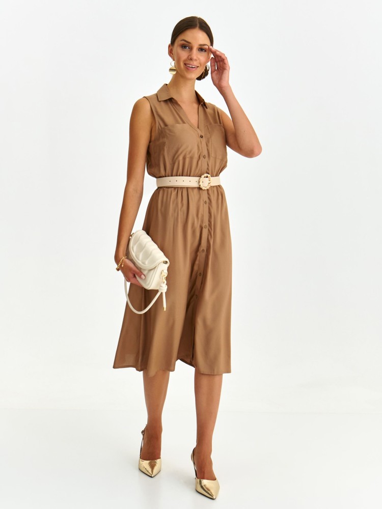 Sukienka koszulowa z wiązaniem w talii