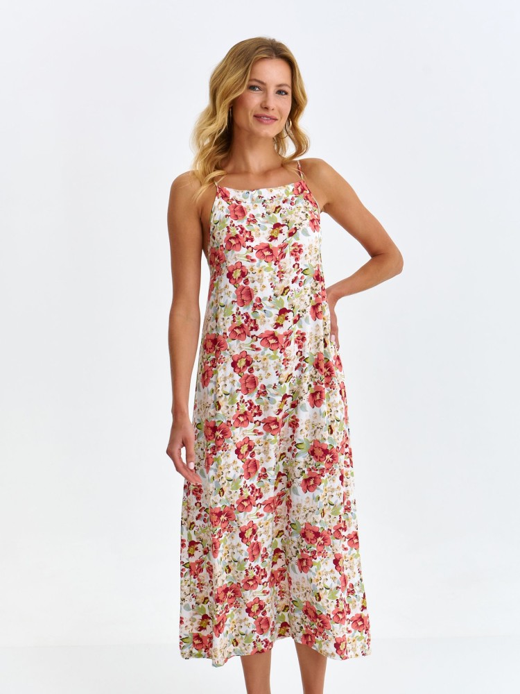 Sukienka na ramiączkach w kwiatowy nadruk