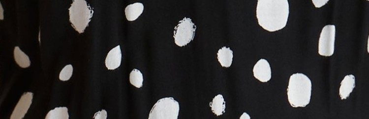 Sukienka w grochy na cienkich na ramiączkach