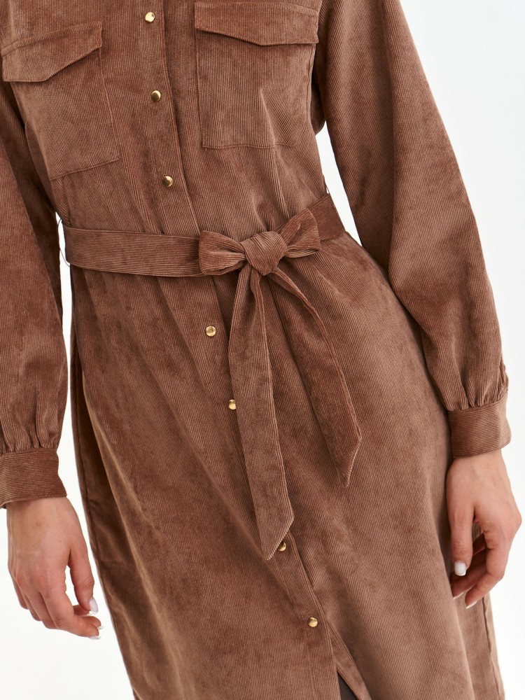 Sztruksowa szmizjerka z paskiem