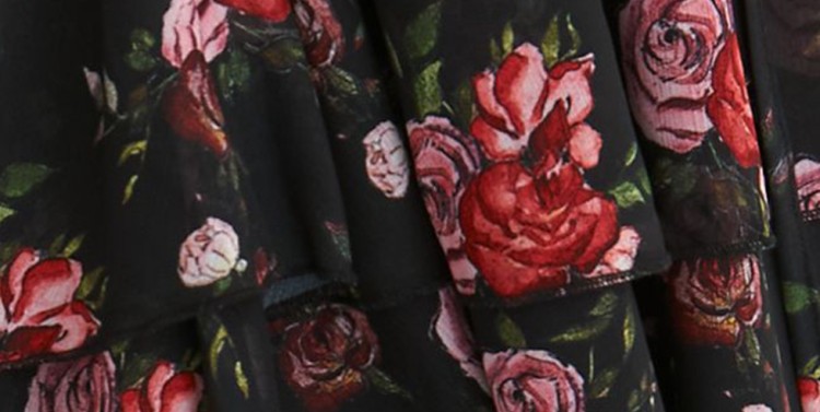 Sukienka fit and flare w kwiatowy nadruk