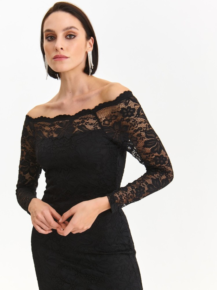 Koronkowa sukienka z dekoltem w łódkę Koronkowa sukienka z dekoltem w łódkę