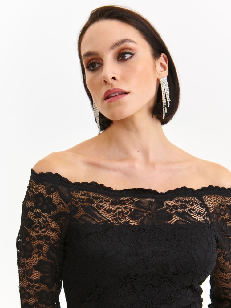 Koronkowa sukienka z dekoltem w łódkę Koronkowa sukienka z dekoltem w łódkę