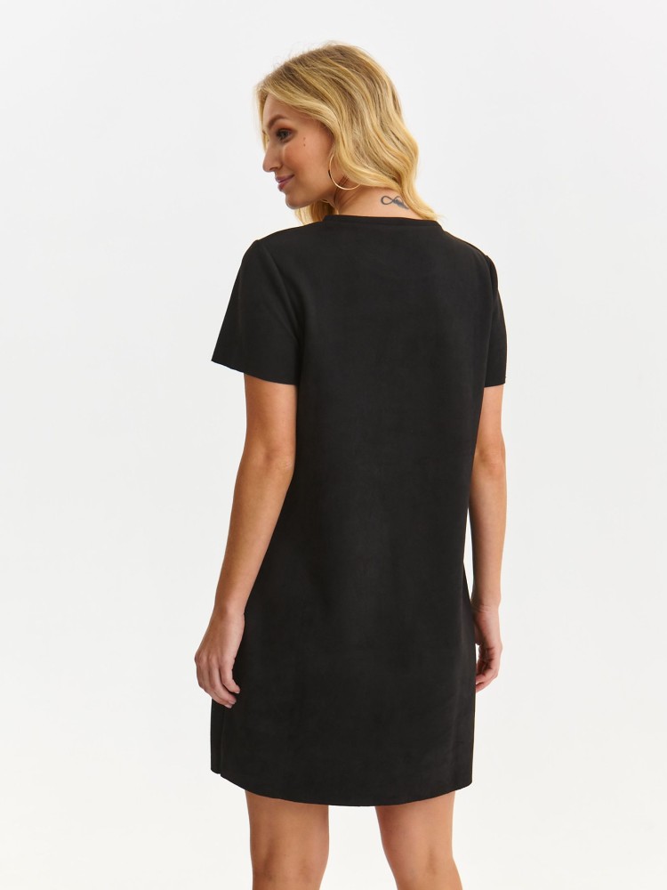 Dzianinowa sukienka mini z kryształkami Dzianinowa sukienka mini z kryształkami