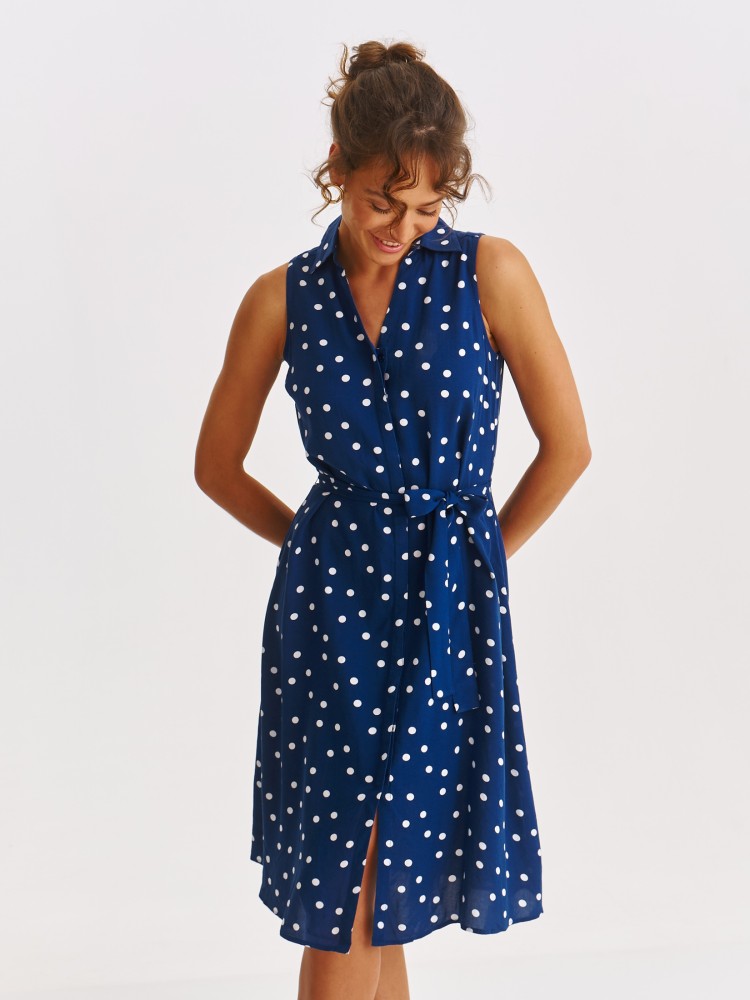 Koszulowa sukienka bez rękawów