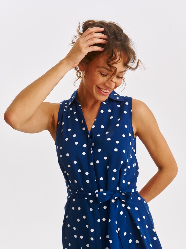 Koszulowa sukienka bez rękawów