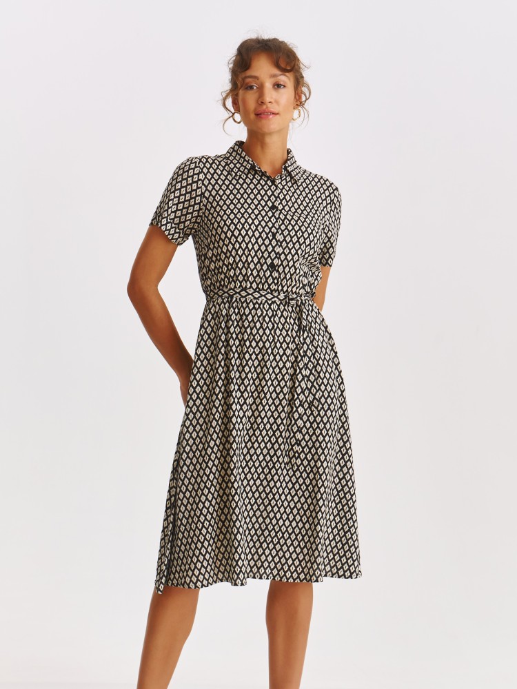 Sukienka koszulowa z nadrukiem