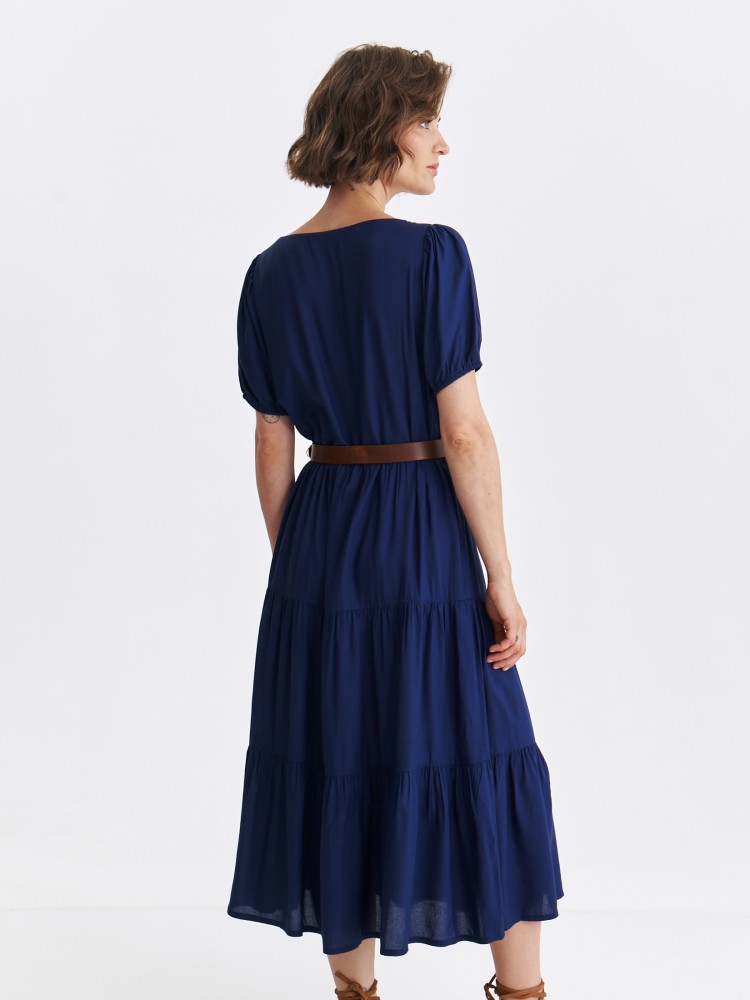 Granatowa sukienka maxi 