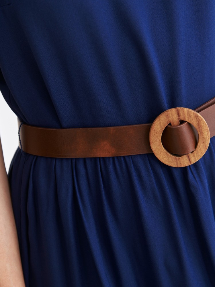 Granatowa sukienka maxi 