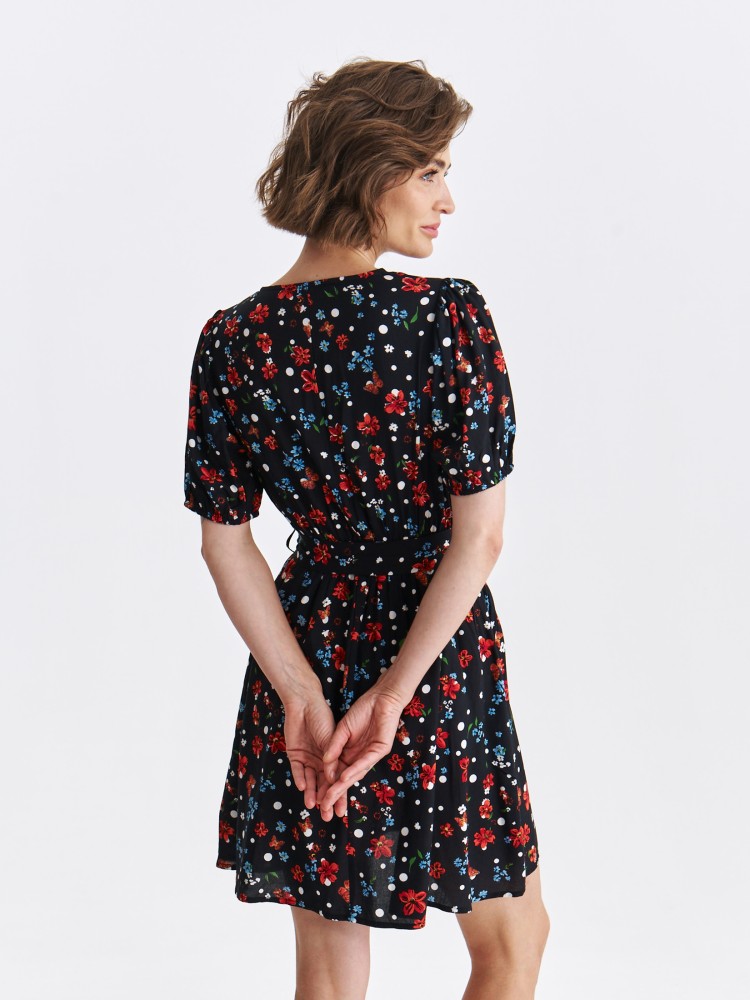 Krótka sukienka w drobne kwiatki