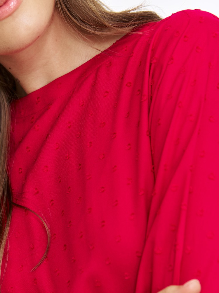 Sukienka z falbanami i wiązaniem Sukienka z falbanami i wiązaniem