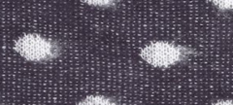 Pudełkowy sweter damski w kropki z dekoltem w łódkę