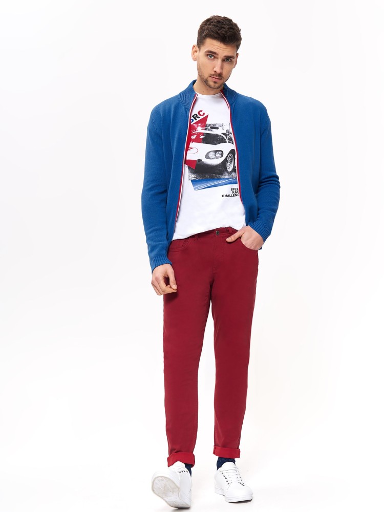 Sweter rozpinany ze stójką