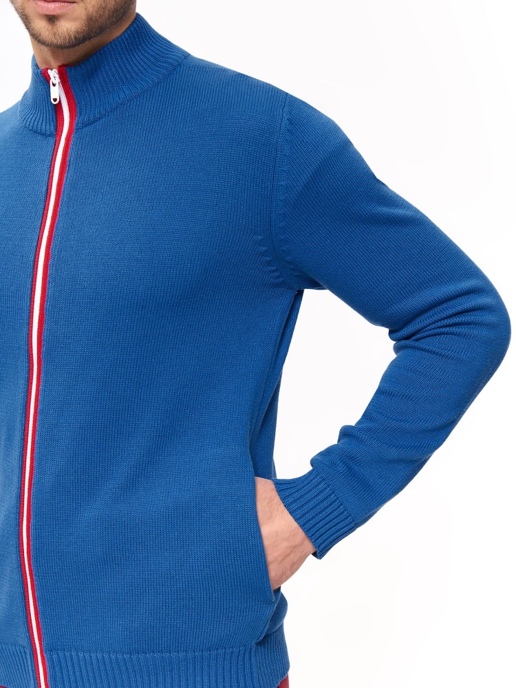 Sweter rozpinany ze stójką