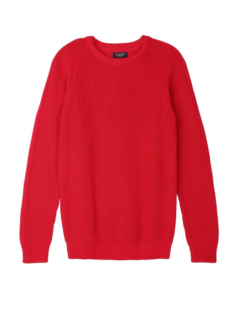 Sweter z grubej przędzy