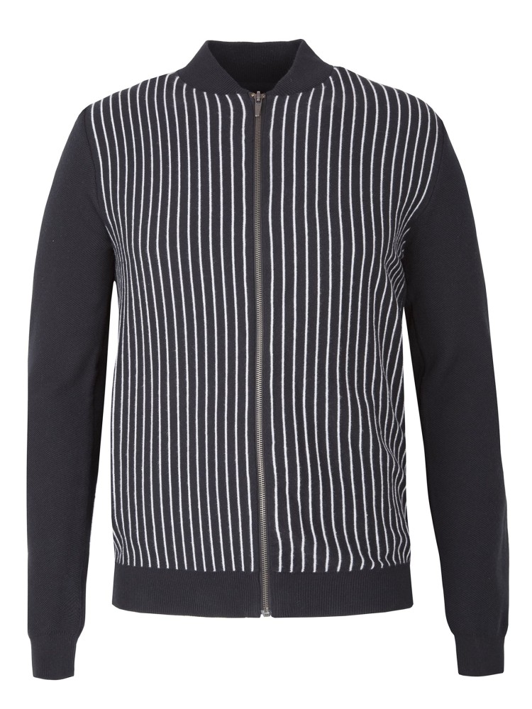 Sweter rozpinany typu bomber