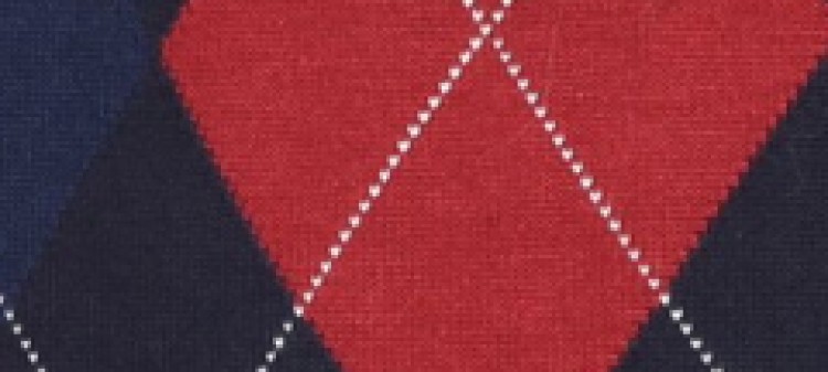 Sweter w kratę z rozpinanym golfem 