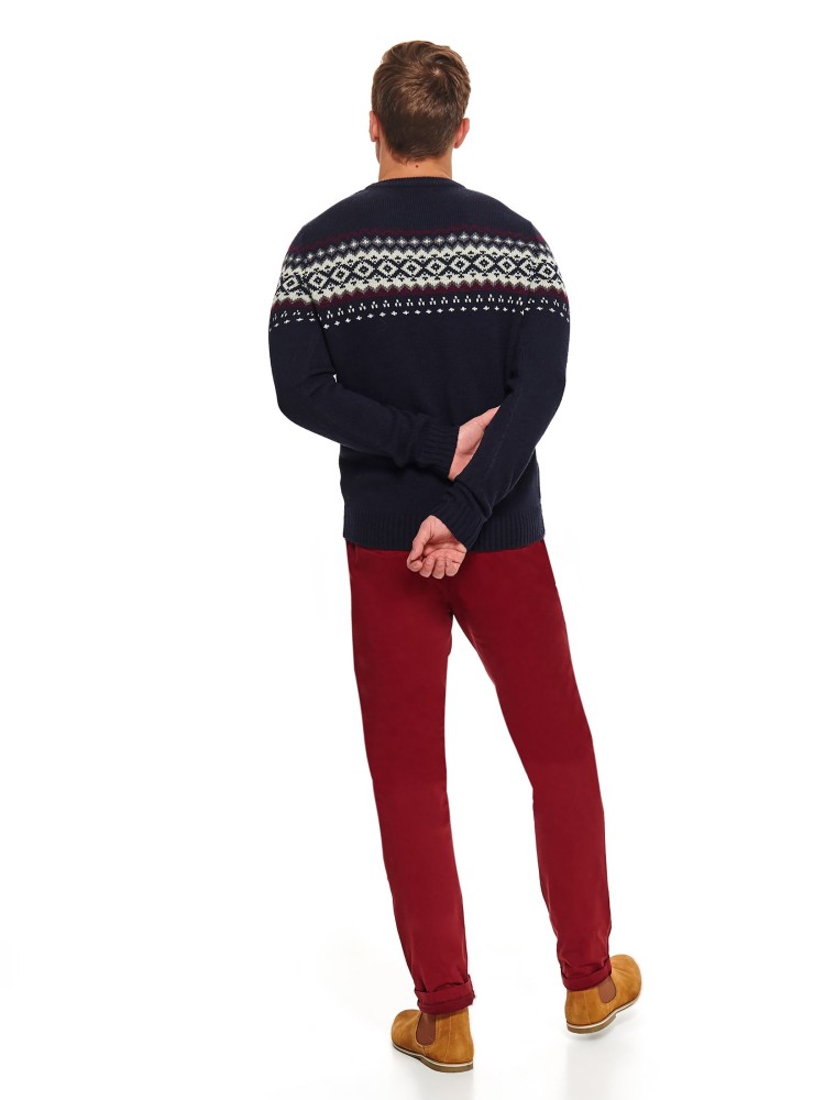 Sweter z norweskim wzorem