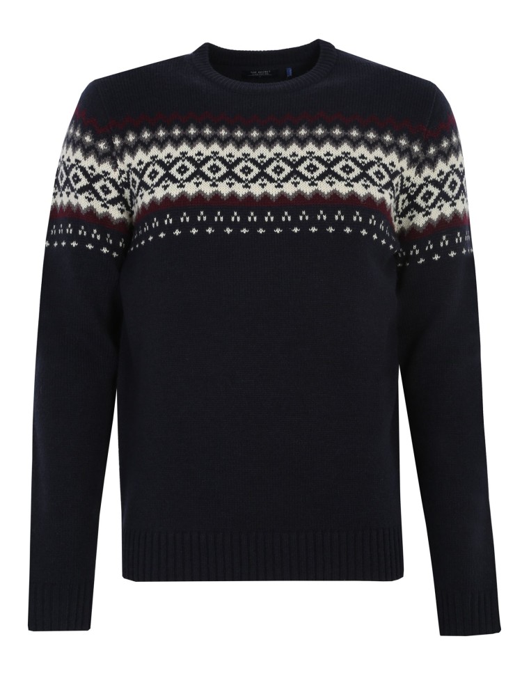 Sweter z norweskim wzorem