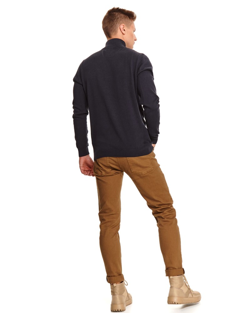 Sweter półgolf z suwakiem