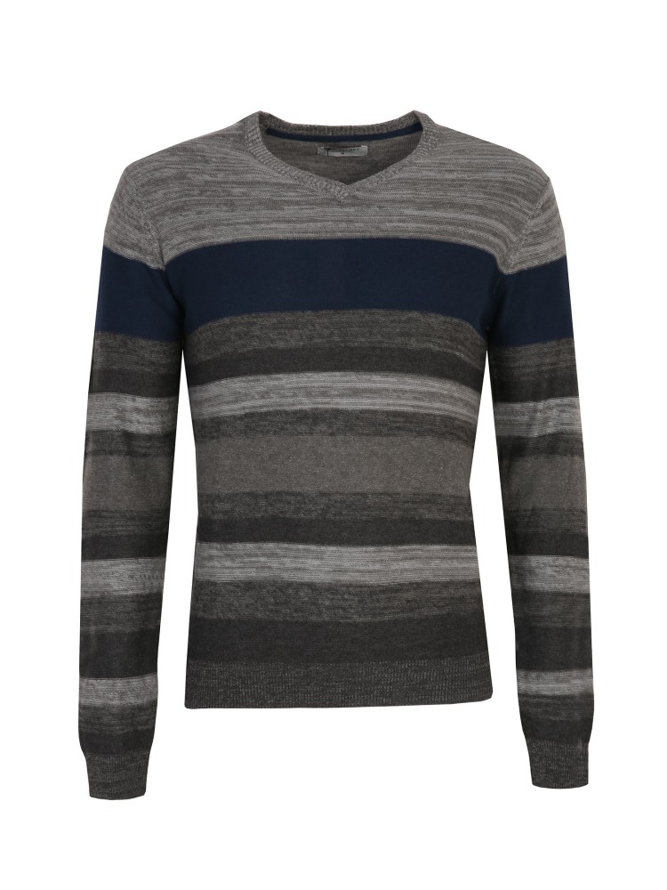 Sweter z dekoltem w serek