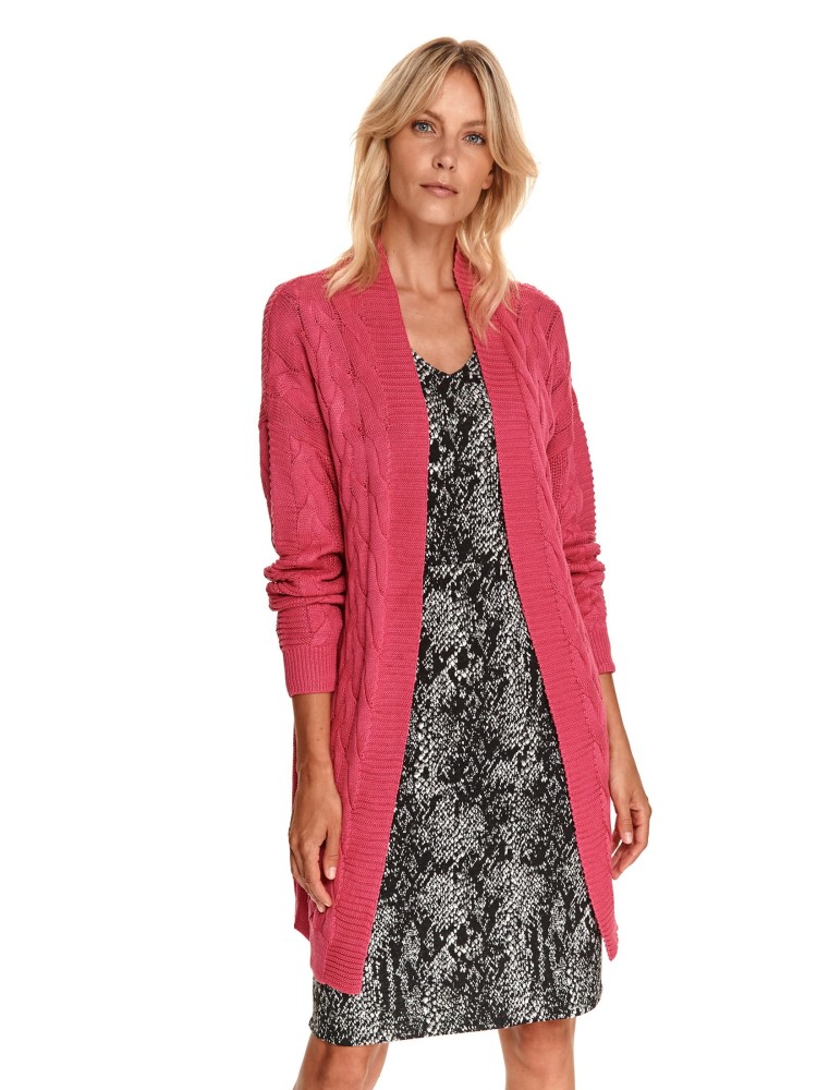 Damski kardigan o grubym splocie