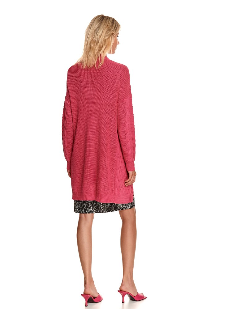 Damski kardigan o grubym splocie