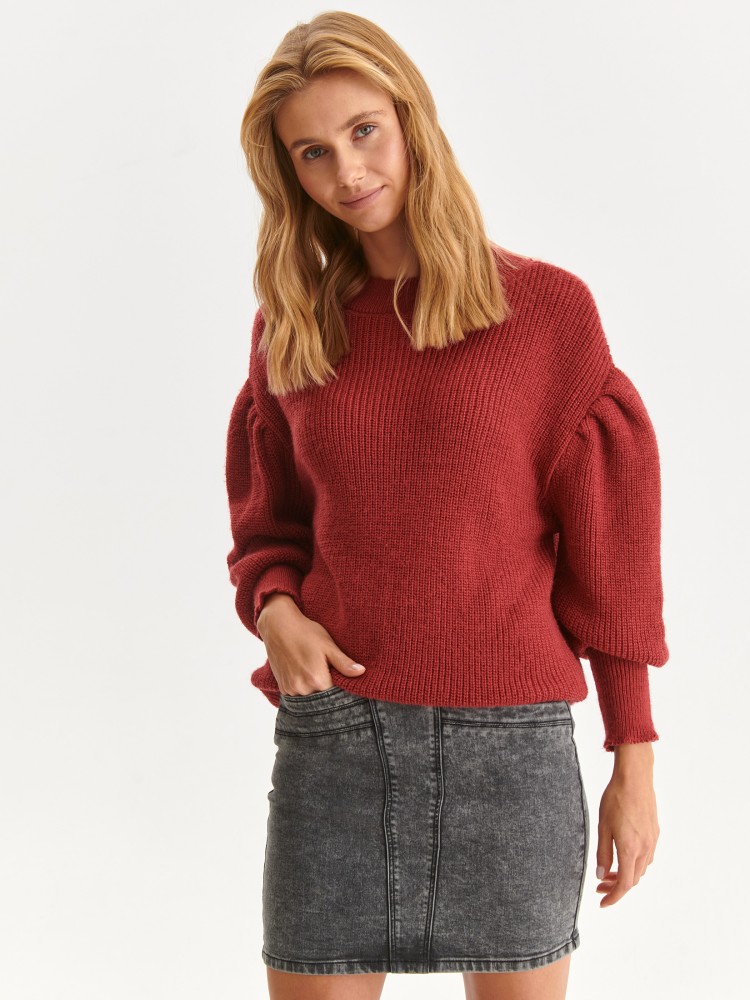 Sweter z bufiastymi rękawami Sweter z bufiastymi rękawami
