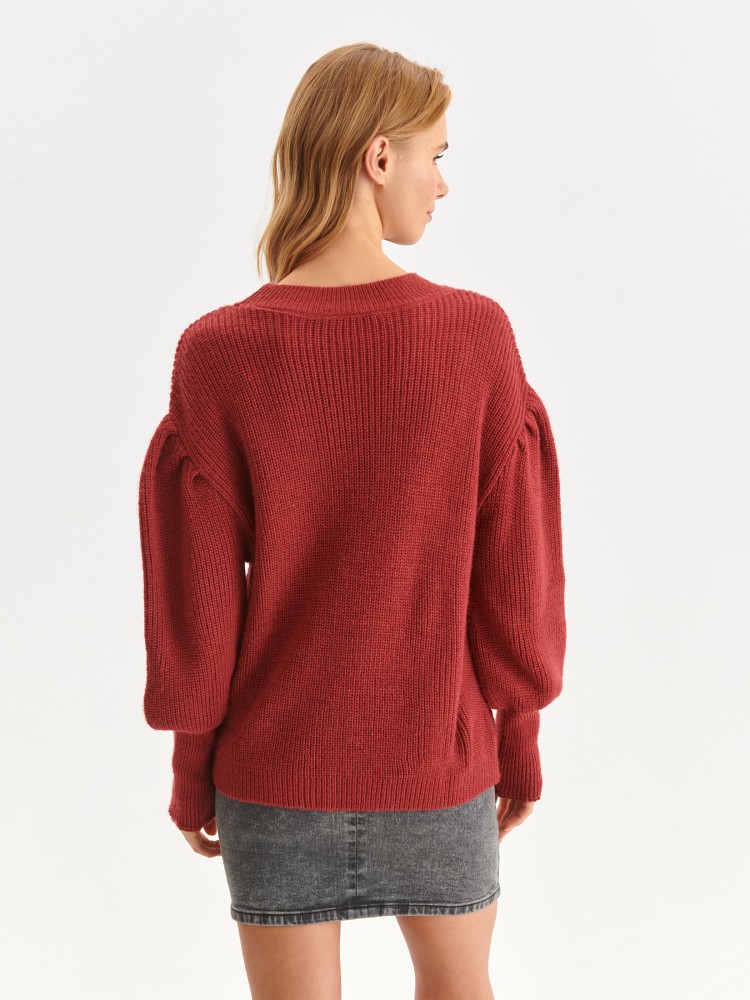 Sweter z bufiastymi rękawami Sweter z bufiastymi rękawami