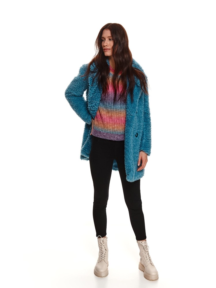 Tęczowy sweter damski