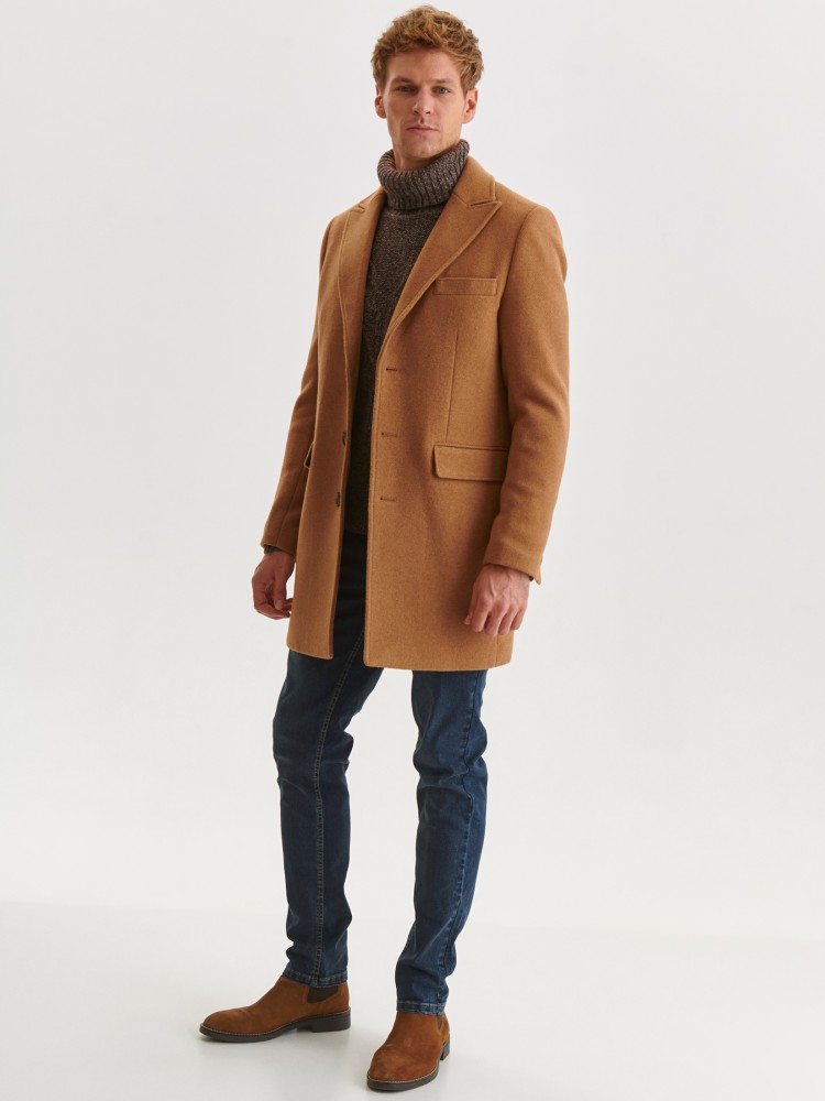 Golf otulający z wyszywanym wzorem