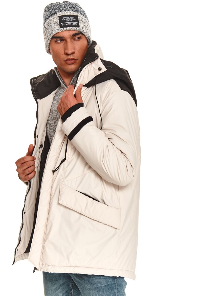 Sweter ze stójką z przeplotami