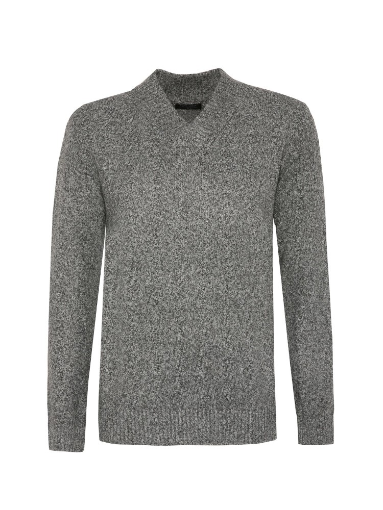 Sweter z dekoltem w serek