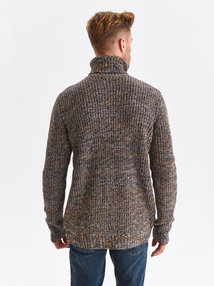 Otulający golf z malenżowej dzianiny