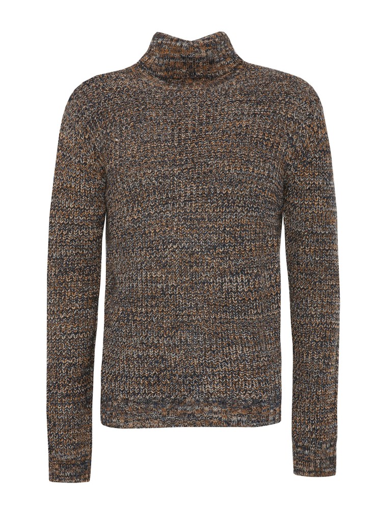 Otulający golf z malenżowej dzianiny