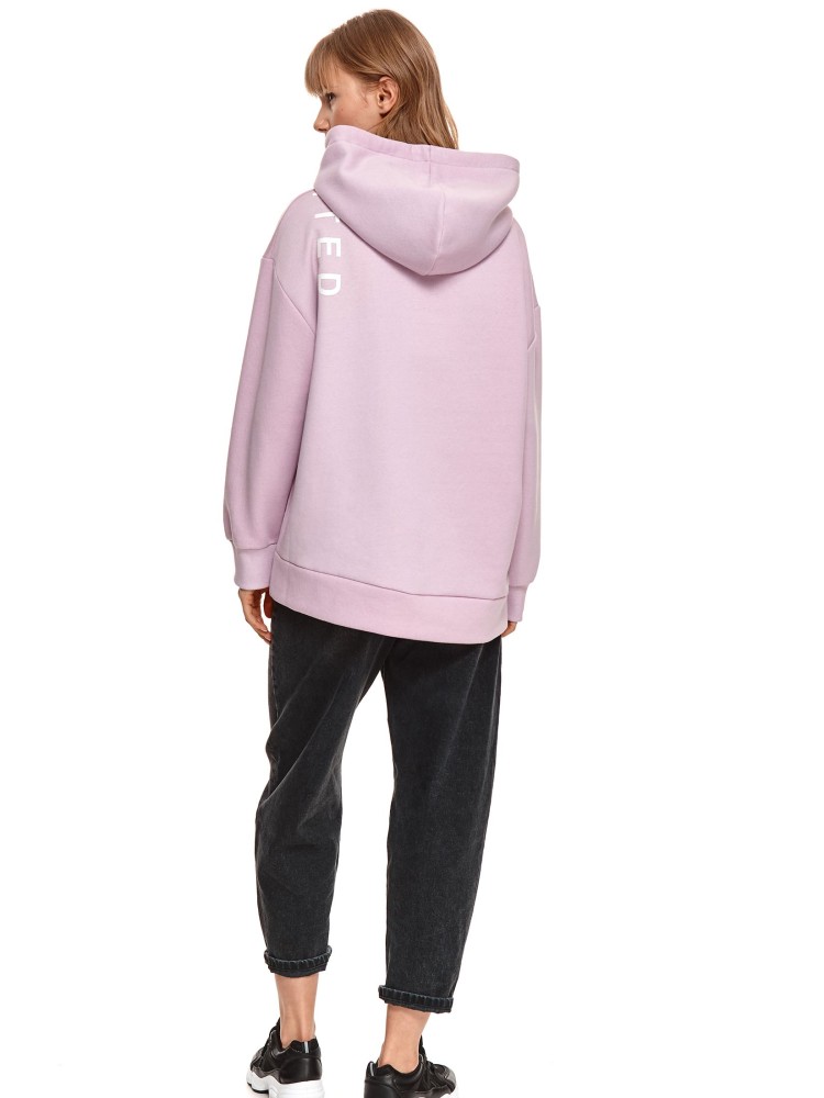 Długa nierozpinana bluza damska z kapturem, oversize