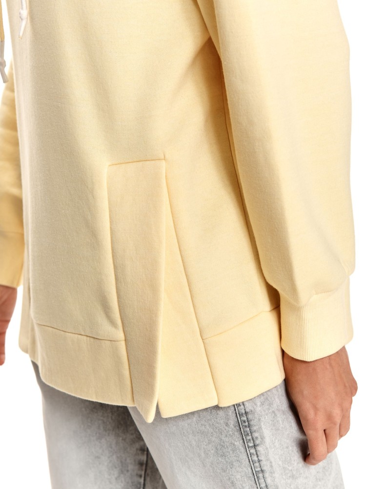 Długa nierozpinana bluza damska z kapturem