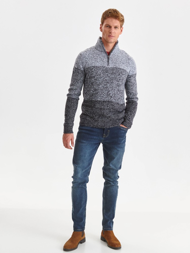 Ciepły sweter na suwak