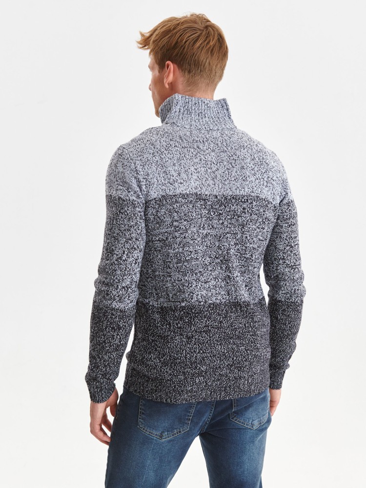 Ciepły sweter na suwak