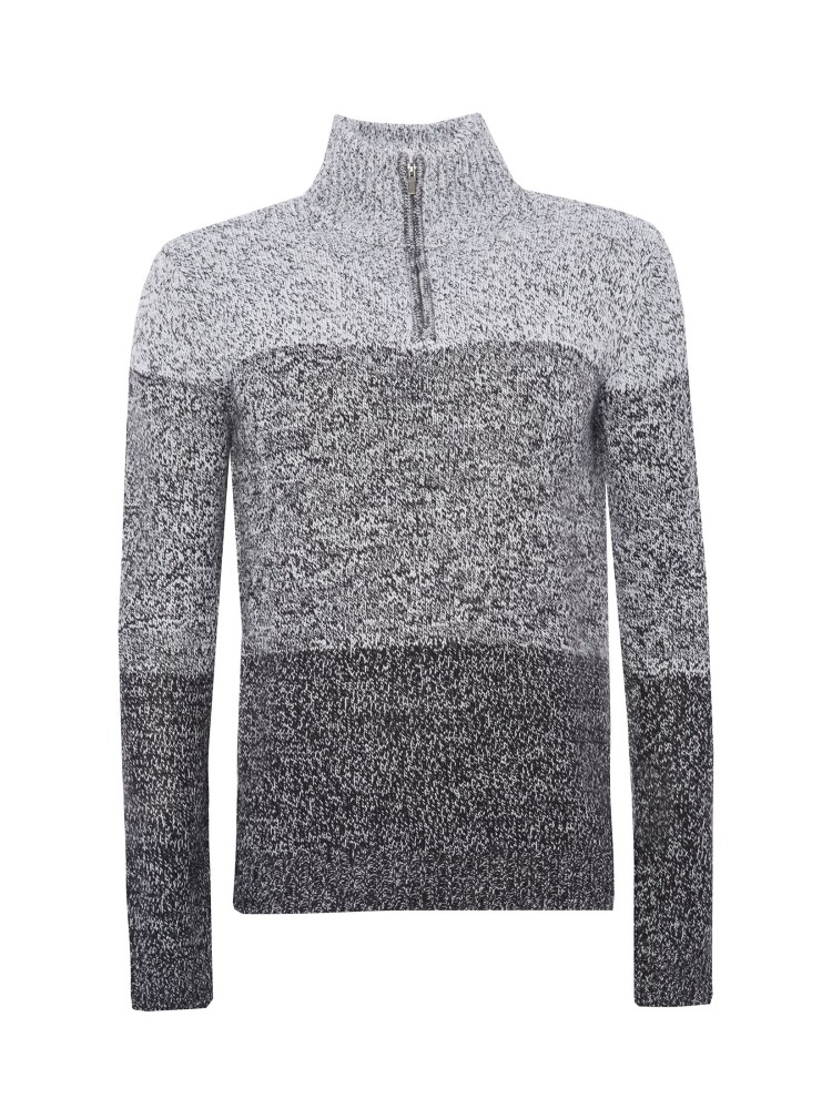 Ciepły sweter na suwak