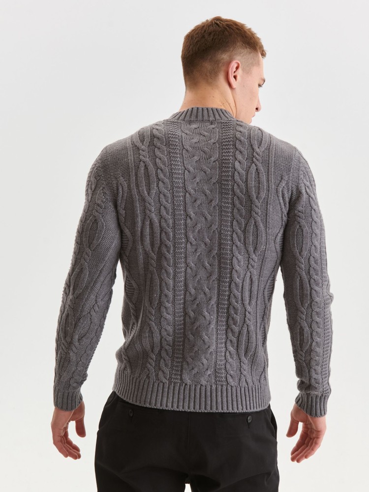 Ciepły sweter z półgolfem