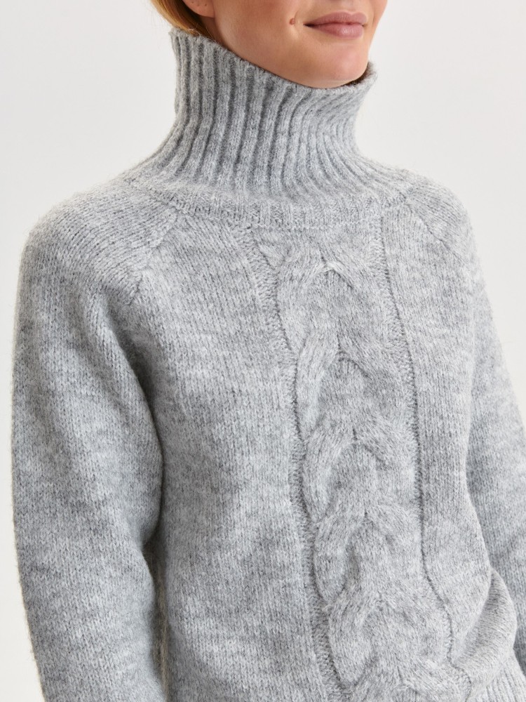 Ciepły golf z wełną