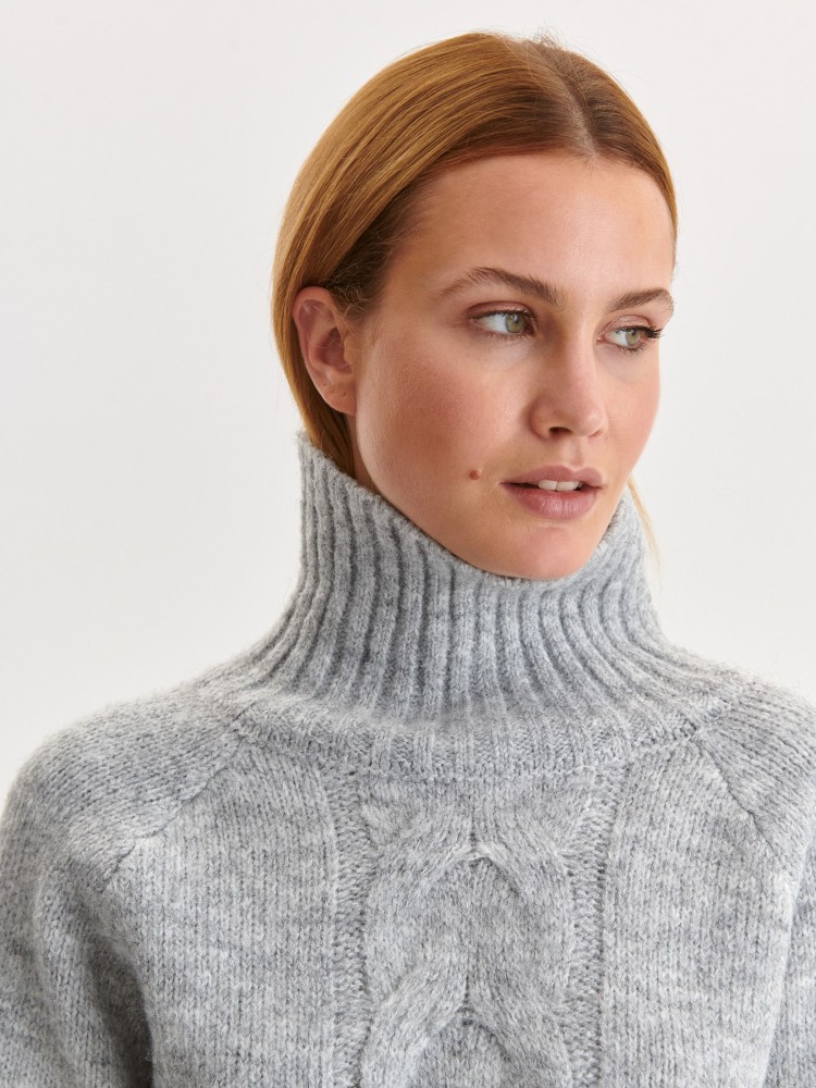 Ciepły golf z wełną