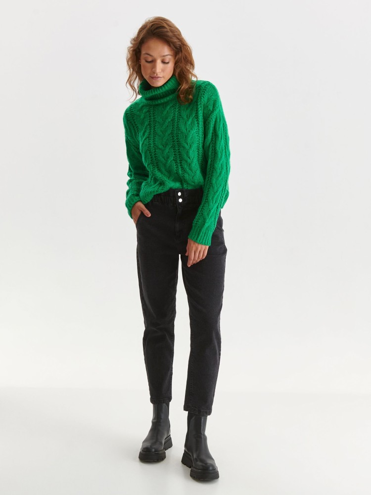 Ciepły sweter z golfem