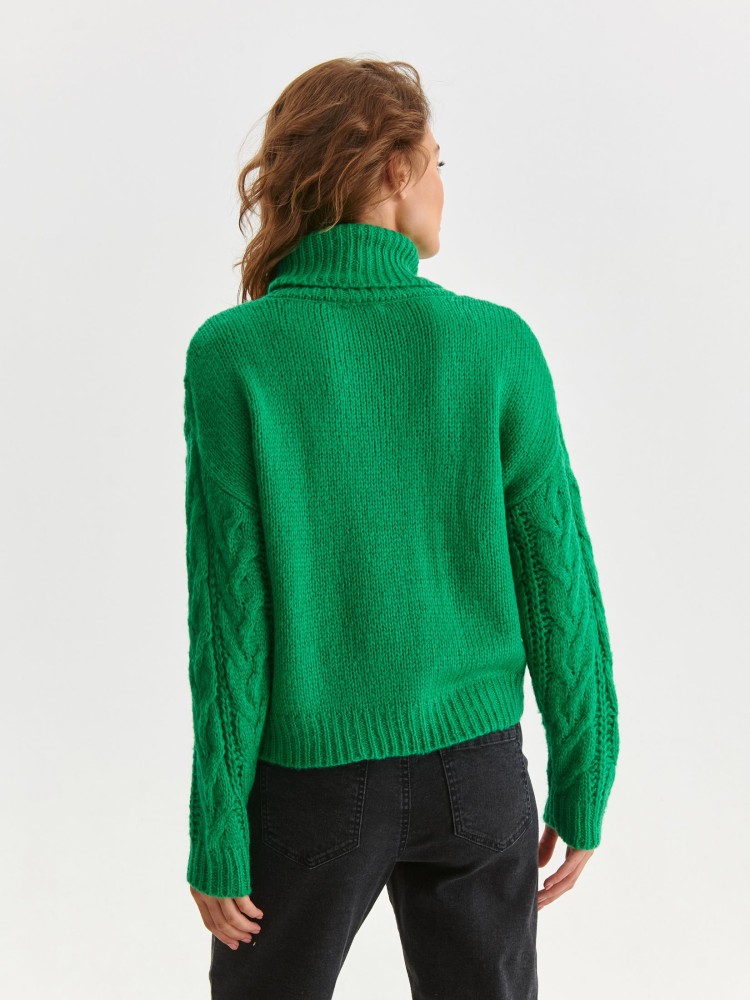 Ciepły sweter z golfem