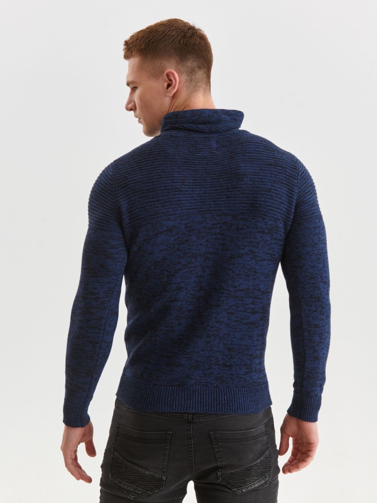 Sweter z szalowym kołnierzem