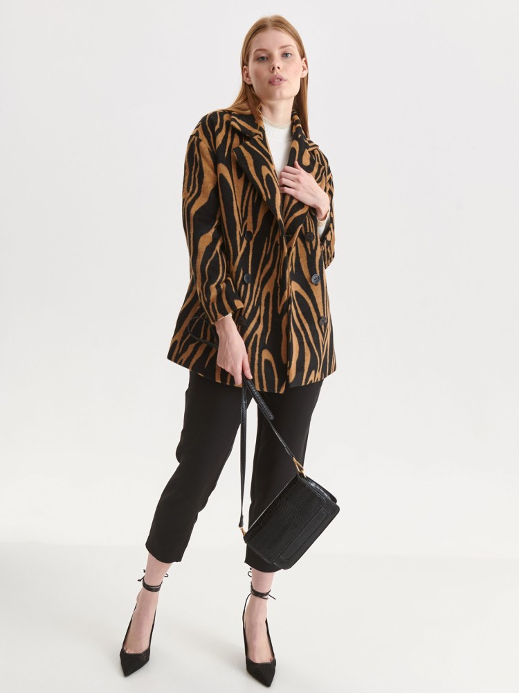 Sweter półgolf z dzianiny zdobionej metalizowaną nicią Sweter półgolf z dzianiny zdobionej metalizowaną nicią